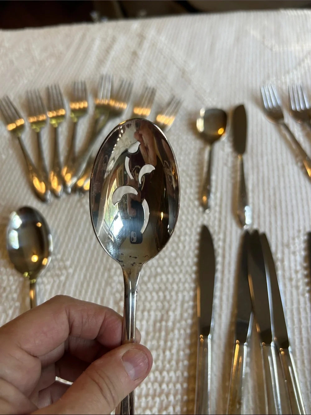 Classic Stainless Steel Flatware Set in Silver - Assorted Spoons, Forks & Knives